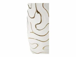 Clearance Jarrón de cerámica blanca 14,5x39,5 cm Jarrón