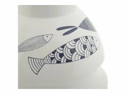 Jarrón de cerámica con forma de pez 21x31 cm