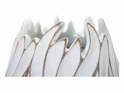 New Jarrón de resina 27x41,5 cm Blanco