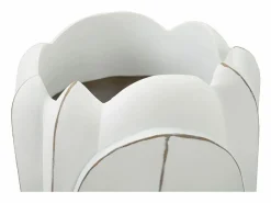 Hot Jarrón de resina 29x48 cm Blanco
