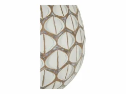 New Jarrón de resina 27x27 cm Blanco