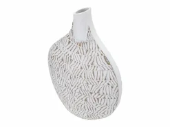 Sale Jarrón de resina 30,5x11,5x46,5 cm Blanco