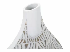 Sale Jarrón de resina 30,5x11,5x46,5 cm Blanco