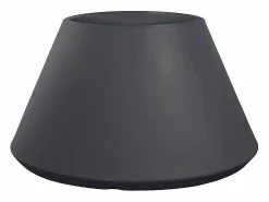 Jarrón de resina para plantas de interior y exterior diseño redondo cónico d.60x35h Stromboli Antracita