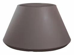 Hot Jarrón de resina para plantas de interior y exterior diseño redondo cónico d.60x35h Stromboli Tortora Jarrón