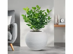 Discount Jarrón de resina para plantas de interior y exterior, diseño esfera redonda d.40x33h Botticelli Jarrón