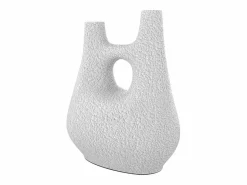 Online Rendez-Vous Déco Jarrón decorativo de terracota H42cm - Cruz Blanco