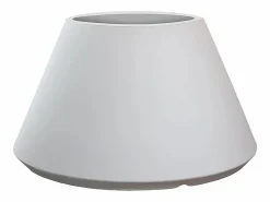 Jarrón redondo de resina de diseño cónico Stromboli para plantas de interior y exterior, d.60x35h Jarrón