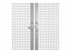 Jaula de gallinas acero galvanizado antracita 200x91x100 cm ES757479