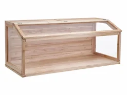 Jaula de Madera para Hámster, SucceBuy, 122 cm, Hábitat para Ratones, Roedores y Pequeños Animales Color natural claro