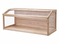 Jaula de Madera para Hámster, SucceBuy, 122 cm, Hábitat para Ratones, Roedores y Pequeños Animales Color natural claro