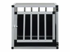 Clearance Jaula de perro con puerta única 54x69x50 cm ES758734 Transportín De Paseo Para Animales
