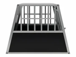 Clearance Jaula de perro con puerta doble 94x88x69 cm ES354336 Transportín De Paseo Para Animales