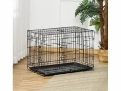 PawHut Jaula de perro 76x46x52 cm