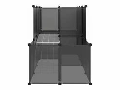 Outlet Jaula para animales pequeños PP y acero 142x74x93 cm ES624280 Transportín De Paseo Para Animales
