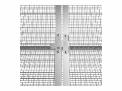 Outlet Jaula para conejos acero galvanizado 504,5x80,5x71 cm ES756742 Gris