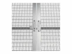 Jaula para conejos acero galvanizado 403,5x80,5x71 cm ES275239