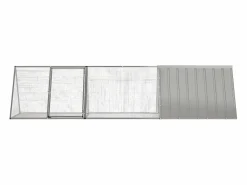 Sale Jaula para conejos acero galvanizado 302,5x80,5x71 cm ES965806 Transportín De Paseo Para Animales
