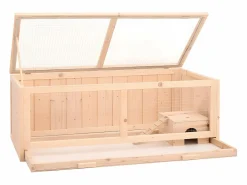 Jaula para hámster madera maciza abeto 104x52x38 cm ES812804 Marru00f3n
