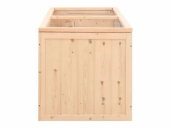 Jaula para hámster madera maciza abeto 89,5x45x45 cm ES670070 Marru00f3n