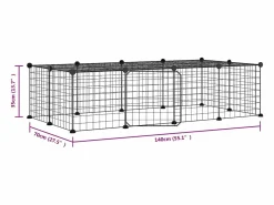 Sale Jaula para mascotas de 20 paneles puerta acero 35x35 cm ES144402 Transportín De Paseo Para Animales