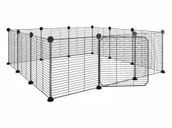 Jaula para mascotas de 12 paneles puerta acero 35x35cm ES419904