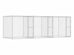 Clicnbuy Jaula para perro 600 x 200 x 200 cm Acero Galvanizado