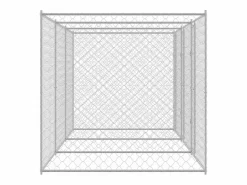 Clicnbuy Jaula para perro 600 x 200 x 200 cm Acero Galvanizado