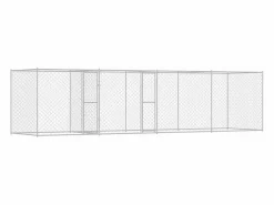 Clicnbuy Jaula para perro 600 x 200 x 200 cm Acero Galvanizado