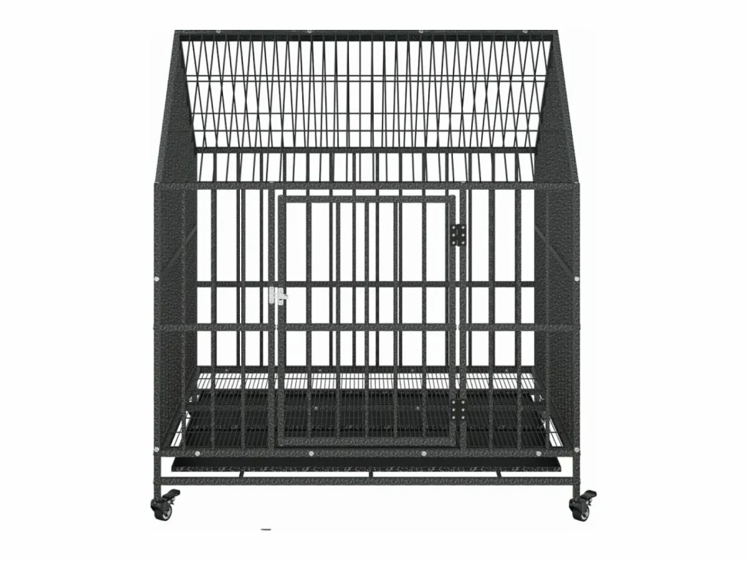 Sale Jaula para perros con ruedas acero galvanizado ES595096 Transportín De Paseo Para Animales