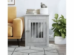 Sale Jaula para perros madera ingeniería hormigón 55x80x68 cm ES539529 Transportín De Paseo Para Animales