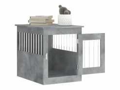 Online Jaula para perros madera ingeniería hormigón 55x75x65 cm ES747984 Gris