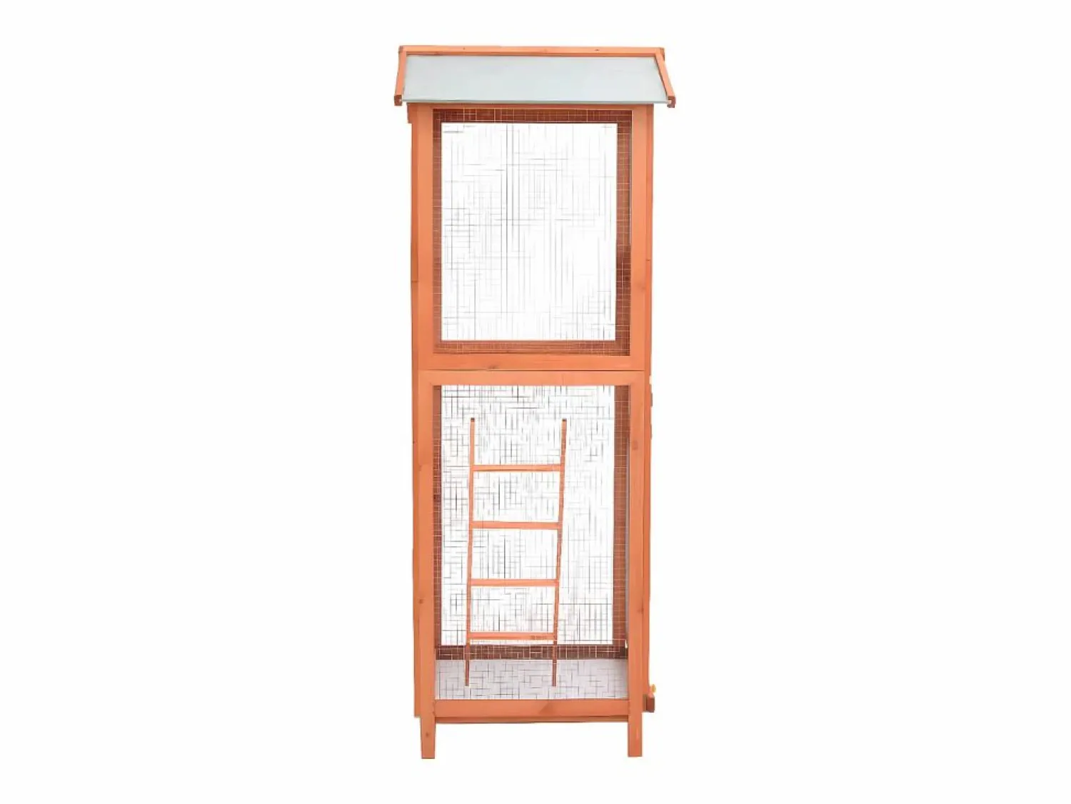 Discount Jaula para pájaros madera maciza de abeto 68x62x166 cm ES108238 Transportín De Paseo Para Animales