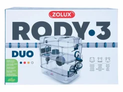 Hot ZOLUX Jaula para roedores pequeños Rody 3 duo Azul