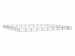 Clicnbuy Jaula perros 40 paneles acero recubierto polvo 100x50 cm