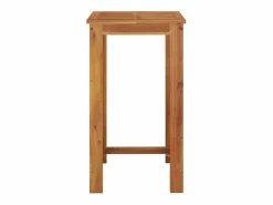 Hot Garden Furniture Jean-Alphonse Mesa alta de jardín madera maciza de acacia 60x60x105 cm Marru00f3n