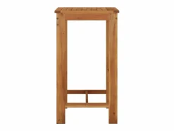 Hot Garden Furniture Jean-Alphonse Mesa alta de jardín madera maciza de acacia 60x60x105 cm Marru00f3n
