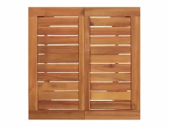 Hot Garden Furniture Jean-Alphonse Mesa alta de jardín madera maciza de acacia 60x60x105 cm Marru00f3n