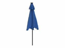 Best Garden Furniture Jeanerette Sombrilla de jardín con poste de acero azul 225x225x212 cm