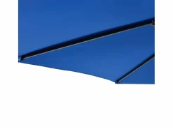 Best Garden Furniture Jeanerette Sombrilla de jardín con poste de acero azul 225x225x212 cm