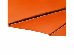 Garden Furniture Jeanerette Sombrilla de jardín con poste de acero terracota 225x225x212 cm