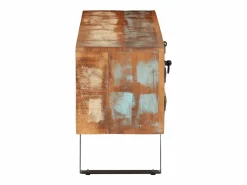 Sale Garden Furniture Jean-Paul-Alexis Mueble de TV madera maciza reciclada 112x30x45 cm Marru00f3n