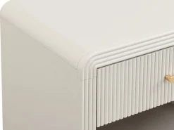 Outlet Juego 2 mesitas de noche con 1 cajón y 1 hueco MDF y dorado - MIRENALO Mesita De Noche