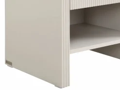 Outlet Juego 2 mesitas de noche con 1 cajón y 1 hueco MDF y dorado - MIRENALO Mesita De Noche