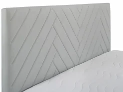 Clearance Juego Cama con canapés abatibles - 160 x 200 - Terciopelo - - MAKANA Cama Terciopelo|Cama Continental Boxspring