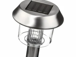 Clearance Lumisky Juego de 8 balizas solares plantables H39CM ALESIA Plateado