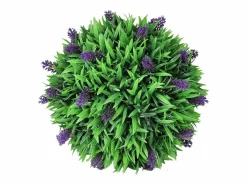 Juego de 2 bolas artificiales de boj con lavanda de 30 cm