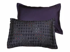 Outlet Blanc avenue Juego de 2 fundas de almohada satén de algodón "Majeur" Multicolor