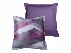 Hot Juego de 2 fundas de almohada satén de algodón "Helix Purple" Funda De Almohada
