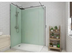 Shower & Design Juego de 2 paneles de ducha - Ancho 90 x Ancho 120 x Alt. 210 cm